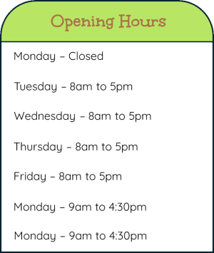 Picture of farm opening times